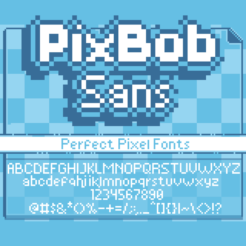 PixBob Sans perfect pixel font